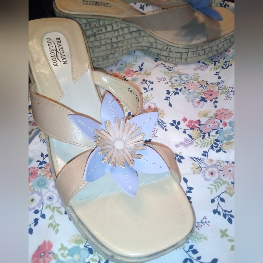Brazilian Collection Cork Wedges